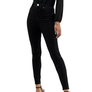 ASOS DESIGN Ridley High Waisted Skinny Jeans in Clean Black - W25 L32 - NWT